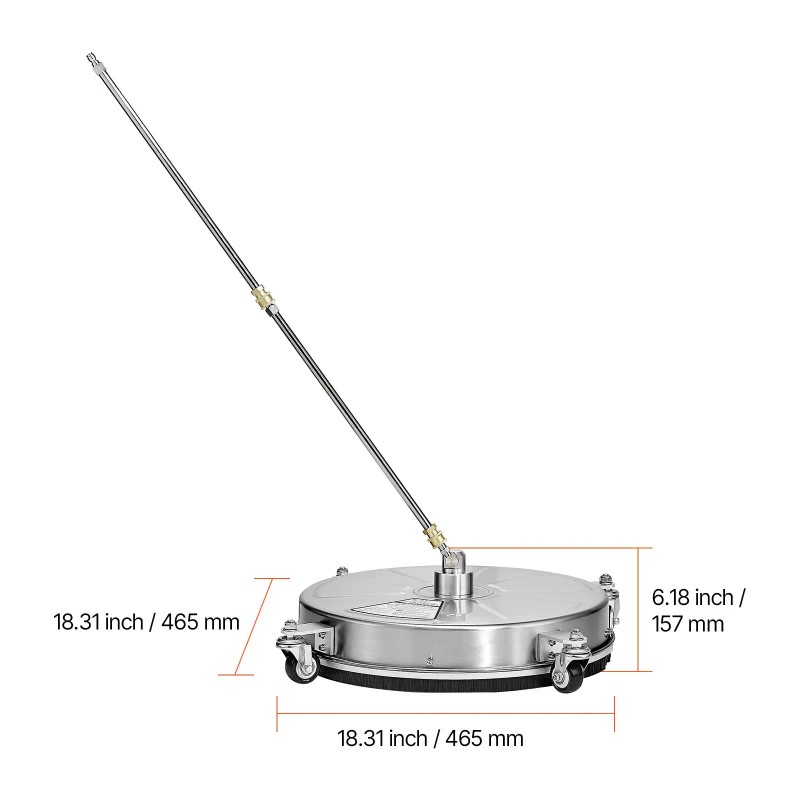 18\" Stainless Steel High Pressure Washer Attachments with 4 Quick