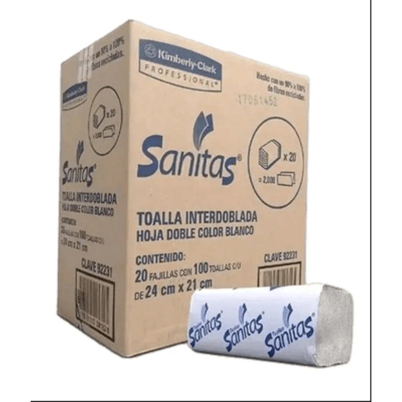 Kimberly-Clark Sanitas - Pack - 2000 - 1 - Doble