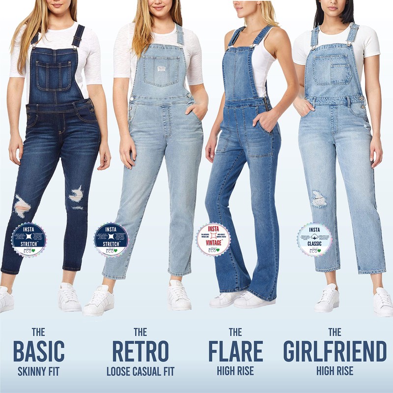 WallFlower Overol para mujer junior (estándar y Plus), Bexley, L