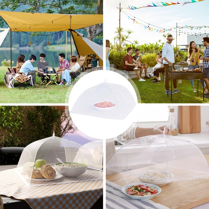 BLOOPIC 食卓カバー フードカバー 四角型 折りたたみ式 メッシュカバー 防虫 防塵 ピクニック・アウトドア用 キッチン用品