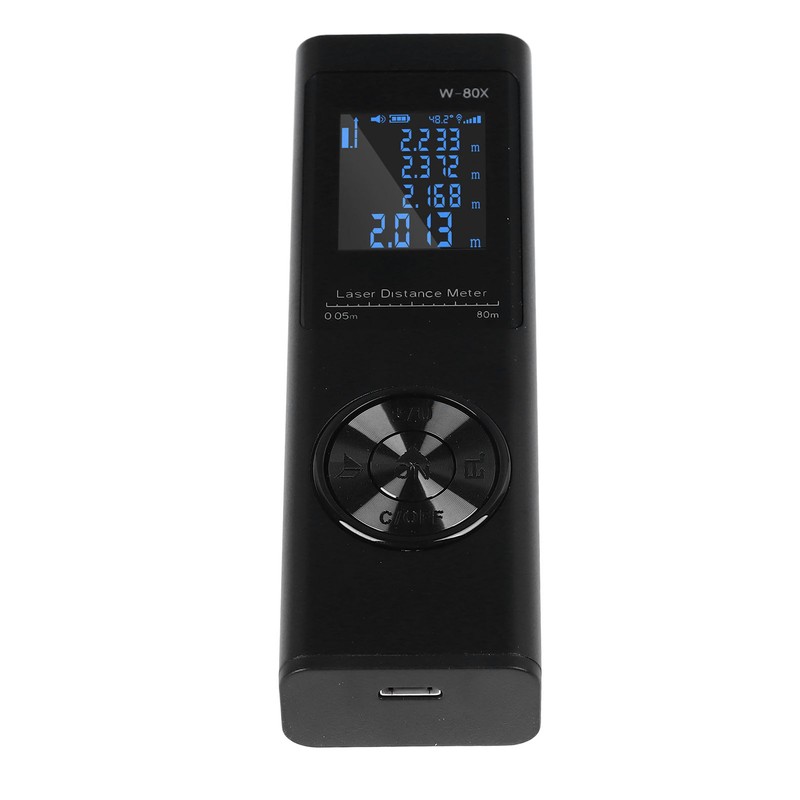 Laser Distance Meter Outdoor Handheld Measure Rechargeable Measurement Tool High