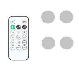 YLXS Under Cabinet Lighting Accessories for Puck Light, 1 Remote & 4 Mounting Sheet for ASIN B0CQMWPFHT, B0CQN8RBSF, B0CQN8NR6X, B0CQMZ3D2P