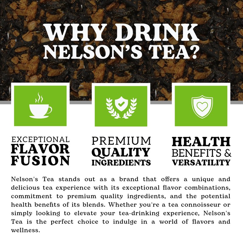 Nelson's Tea - Coconut Ginger Vanilla - Oolong tea, pu'erh