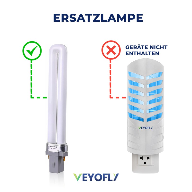 VEYOFLY Replacement Lamp Fly Trap Indoor Compatible with Model VF02