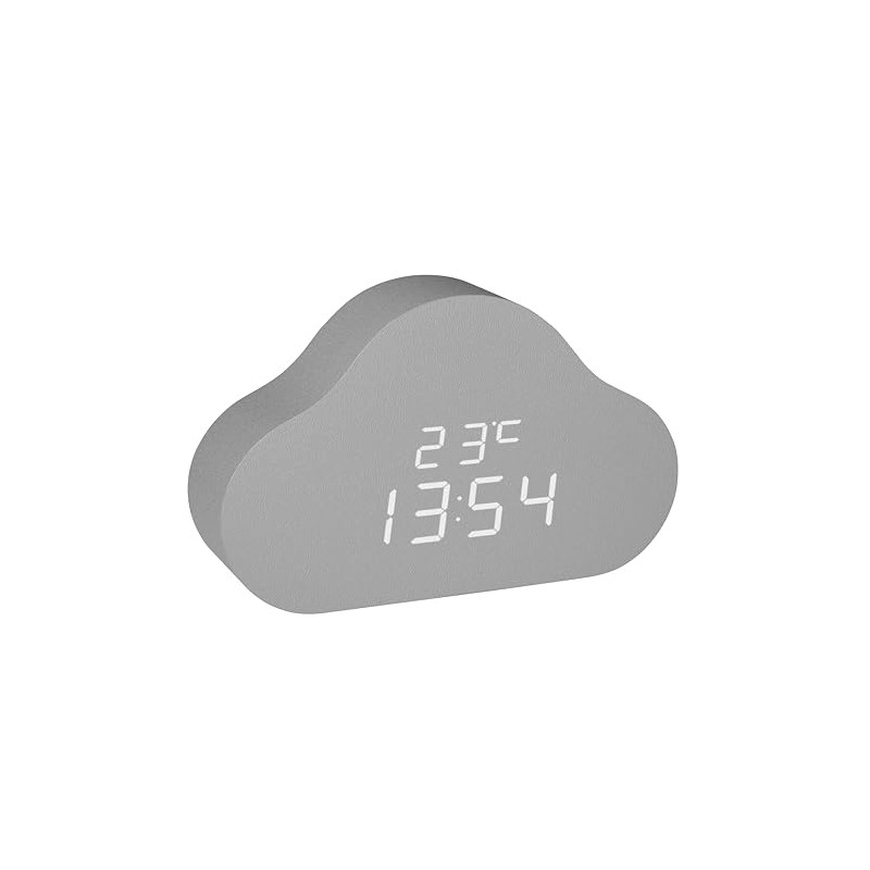 TFA Dostmann Clocco Cloud 60.2040 Digital Clouds Alarm Clock, Children's