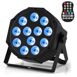 HOLDLAMP Rechargeable Par Lights RGBW 4-in-1 LED Uplights Battery Powered Stage Lights, HOLDLAMP DJ Lights Sound Activated with Remote & DMX Control for Festival Party Event Wedding Bar Church