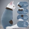 QBLEEV Cat Pajamas for Cats Only, Sticky Hair Cat Clothes