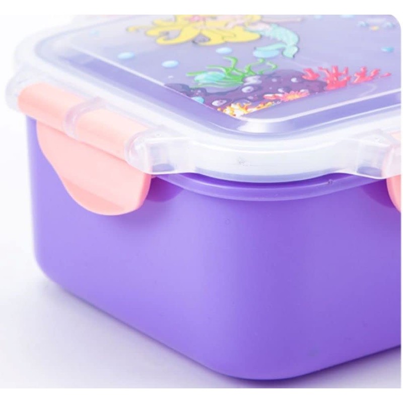 OM SUPPLIES Unicorn Sky Blue Sandwich Lunch Snack Box 3
