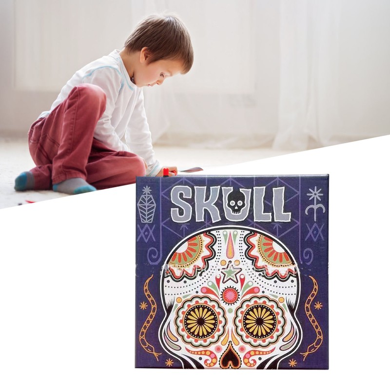 Skull Puzzle Board Game Strategy Waterproof Brain Teaser Puzzle Toy