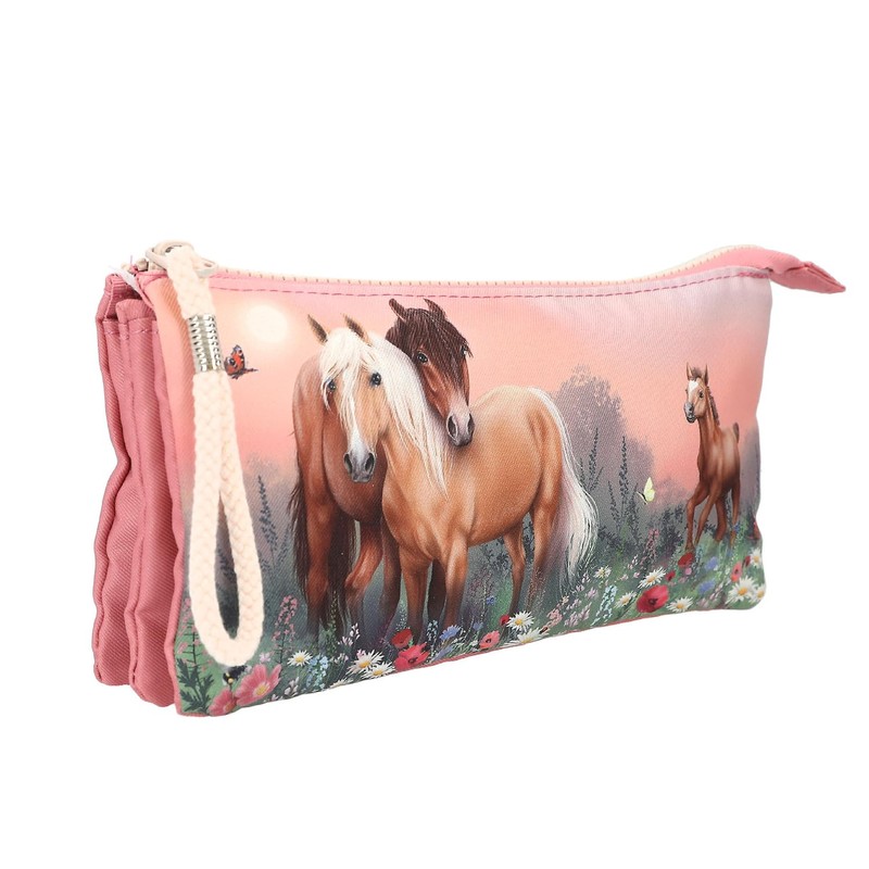 Depesche Miss Melody Flowers 12870 Fan Pencil Case with 3