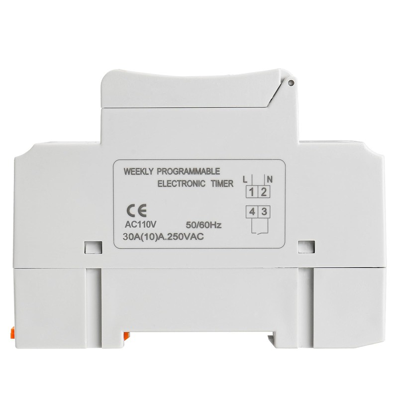 Baomain Digital LCD Power Weekly Programmable Timer 30A Amp 32