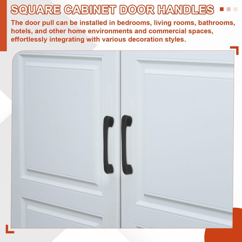 sourcing map 10 Pack Plastic Cartoon Drawer Pulls, 5" ABS