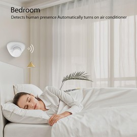 Splenssy 24G MmWave Radar Presence Sensor Zigbee TY APP Remote Control Smart Motion Detector PIR Sensor Human Presence Detector for Home Office Easy Installation