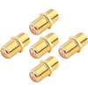 SAISN Coaxial Cable Connector F-Type RG6 Cable Extension Adapter (Pack