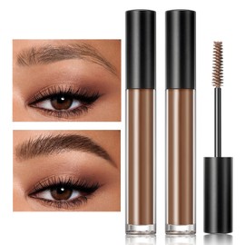 DAGEDA 2 Unidades De Gel Para Cejas Marrón Oscuro, Gel Fijador De Cejas, Resistente Al Agua Y Al Sudor, Líquido Reparador Para Peinar Las Cejas 51 Ml 