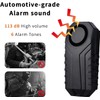 QUMOX 113dB Bike Alarm with Wireless Vibration Motion Sensor, Waterproof