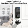 Keyless Entry Door Lock with 2 Knobs, Biquole Fingerprint Keypad