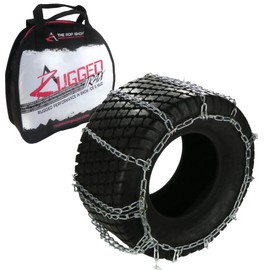 The ROP Shop | Pair of 4 Link Tire Chains 29x12x15 for Husqvarna & Craftsman Snow Blower Wheels