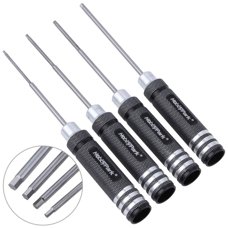HobbyPark 4pcs Hex Screw Driver Set 1.5mm 2.0mm 2.5mm 3.0mm