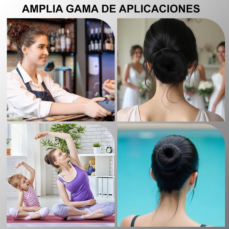 43 PCS Donas para Peinar el Cabello, Donut Moño Kit,