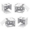 Waziaqoc 4PCS Blind Brackets, 1 Inch Low Profile Box Mounting