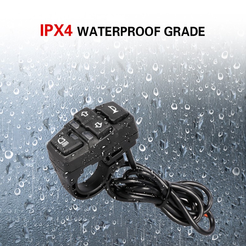 3-In-1 E-bike Headlight Turn Light Horn Switch Electric Scooter Handlebar