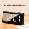 Alarm Clock LED Digital Display Mirror USB Charging Desktop Clock