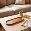 1 Pcs Oval Wooden Tray, Solid Acacia Wood Serving Platter