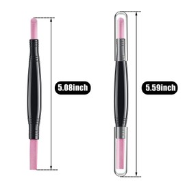 5 Pieces Pumice Stone Nail File Polishing Pen Stick Double-Headed Cuticle Pusher Remover Trimmer Buffer Pen Art Tools Household Beauty Salon Peeling Dead Skin Repairing | Mudder