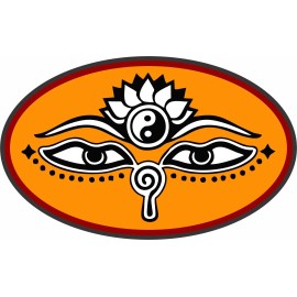 buddha sticker BUDDHA EYES DECAL WINDOW BUMPER YIN YANG