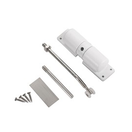 Automatic Door Closer Silent Automatic Closing Surface Mount Fireproof Latch Fly Screen for Auto Close Door White