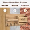 Lwenki Mail Organizer for Wall Mount – Key Holder with