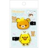 San-X Rilakkuma Bangs Clip Rilakkuma & Kiiroitori FE42501 H35 x