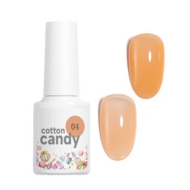 cotton candy cotton candy gel nail pastel color gel sheer, popular self gel nail, easy to use, (cotton candy [4])