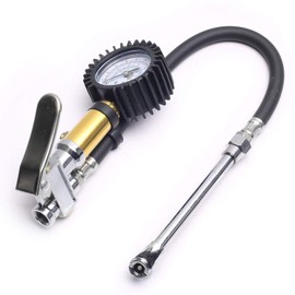 DEVMO PRO AIR TIRE INFLATOR with DIAL Gauge Dual Chuck Compressor TIRE Ball Bike INFLATOR 220 PSI Heavy Duty