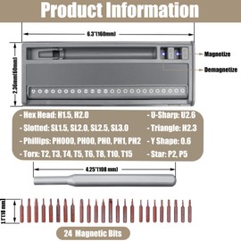 Treki 25 in 1 Mini Screwdriver Kit, Multi Precision Screwdriver Set Magnetic Bits Repair Tool for Phone Laptop Camera Watch Computer