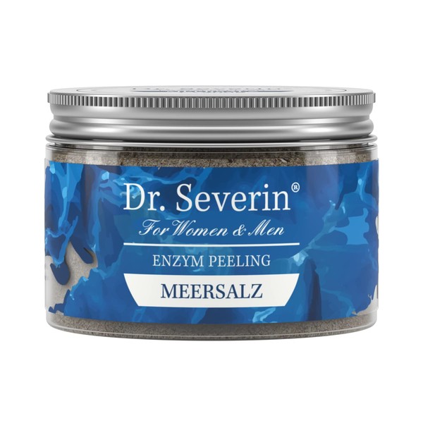 Dr. Severin® Aequoreus Enzyme Sea Salt Peeling I with Argan Oil I Enzymes from Papaya I Against Ingrown Hair After Hair Removal I Effective Cleaning I Intensive Care for Dry Skin I Natural Cosmetics I for Women and Men I 200 g