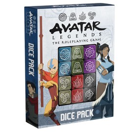 Magpie Games Avatar Legends The RPG: Dice Pack - 12 Piece Engraved Dice Set, Roleplaying Game Accessory, Six Sided, 6 Pairs of Dice Showing Different Training Types