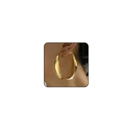 Chunky Gold Earrings for Women Trendy Big Hoop Earrings for Women Gold Statement Earrings Large Gold Hoops Gold Chunky Earrings Bold Thick Chunky Gold Jewelry