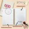 BAYOGITA Trendy Pink Christian Spiral Notebooks, God is Good Bible