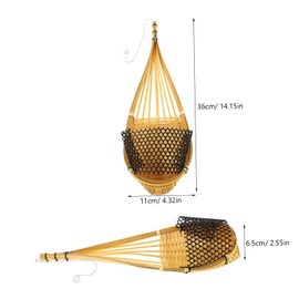 SUPVOX Sets Handmade Woven Hanging Basket Macrame Plant Hanger Wall Decor Home Decorative Accessory Pcs