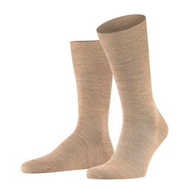 FALKE Calcetines de lana merino para hombre, color negro y gris, más colores, 1 par, café (Nutmeg Melange 5410), US 9.5-10.5 (EU 43-44 Ι UK 8.5-9.5)