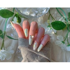 Yellow Twinkle Butterfly Handmade Nail Tips✨ - Short Square / 옐로우 트윙클나비 수제네일팁✨ - 숏스퀘어