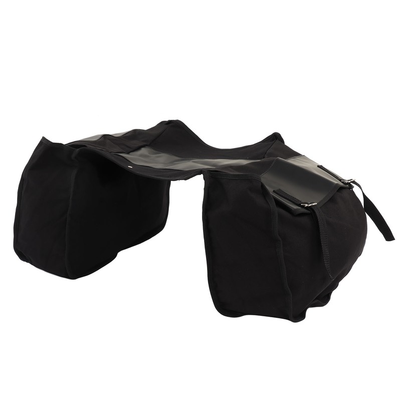 Bicycle Bike Rear Seat Carrier Bag Canvas Cycling Double Bags