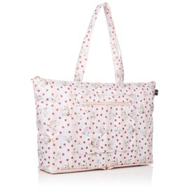 Hapitas H0001 Foldable Tote Bag, Carry-On Available, Various Patterns, heart white