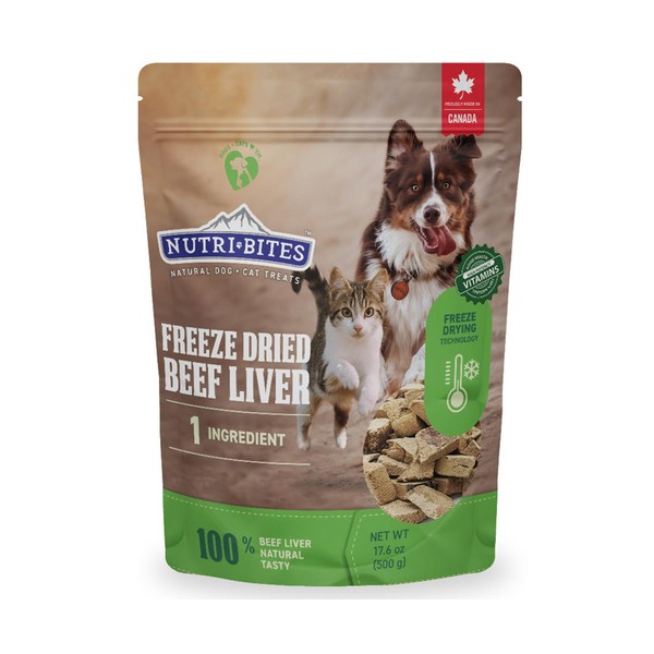 Nutri Bites Freeze Dried Beef Liver Dog & Cat Treats