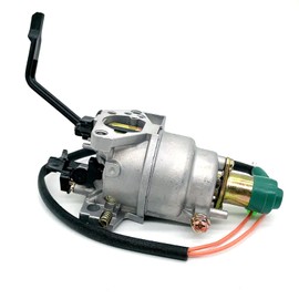 Manual Choke Carburetor Fit for Champion Predator Gas Generator 420CC 439CC GX390 188F Powered 5.5-9.5KW 13-16HP Gasoline Portable Generator 69671 68530 68525 8750 with Air Filter Spark Plug Gasket