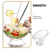 DOITOOL Plastic Angled Bowls Clear Serving Bowls Japanese Salad Dish