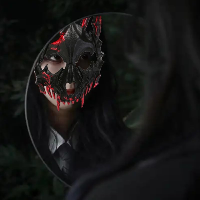 wowjimi Wolf Mask, Halloween Wolf Mask, Realistic Bloody Mask for