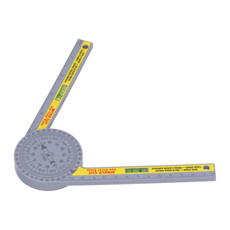 Miter Saw Protractor ABS Angle Measurement Finder Gauge 360 Degree